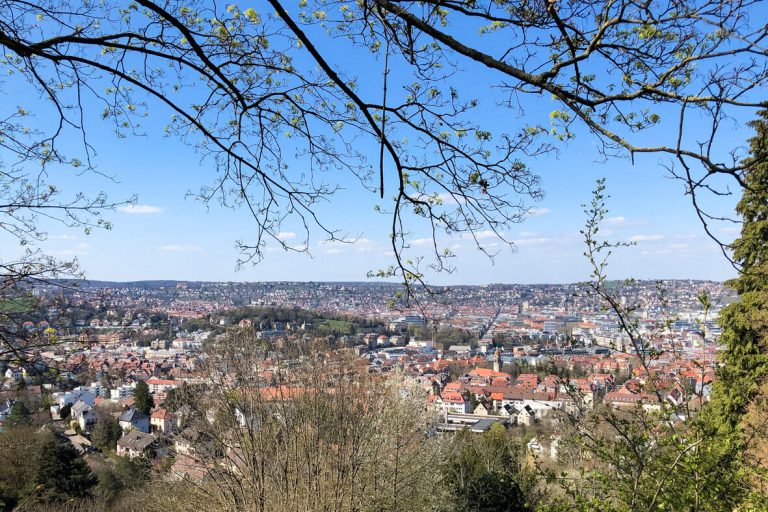 Blick auf die Stadt von der Schillereiche