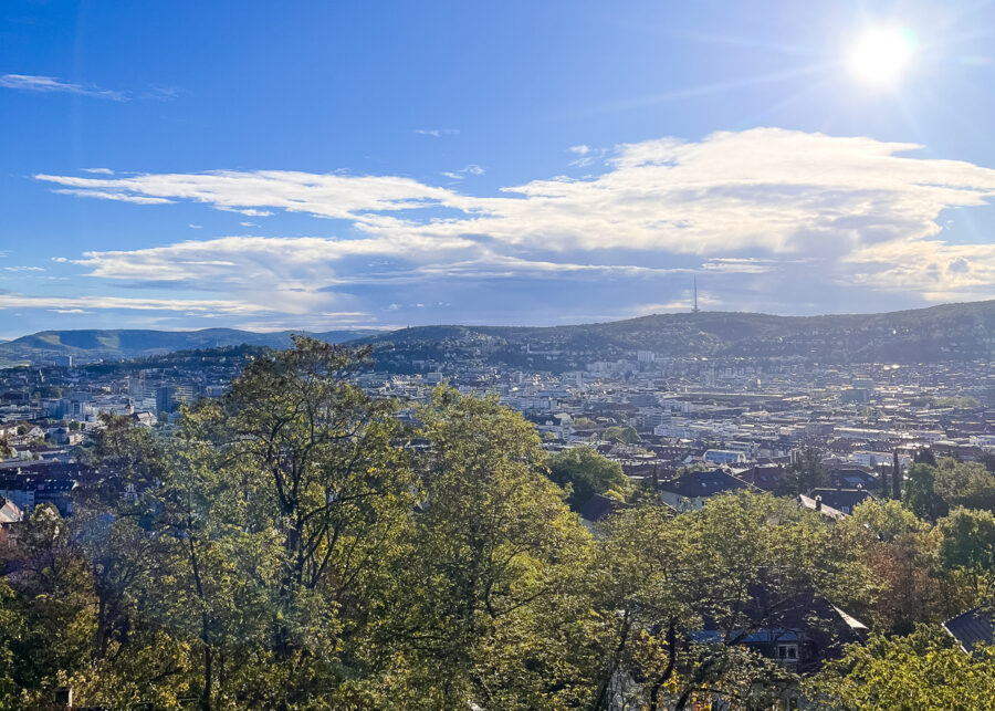 Die schönsten Aussichtspunkte in Stuttgart: Aussichtsplattform Zeppelinstraße