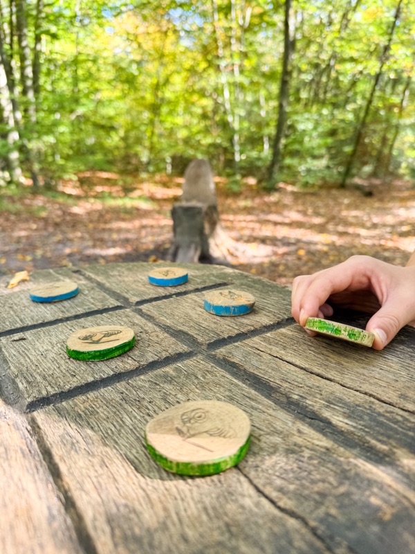 Walderlebnispfad Krummbachtal - Tic Tac Toe